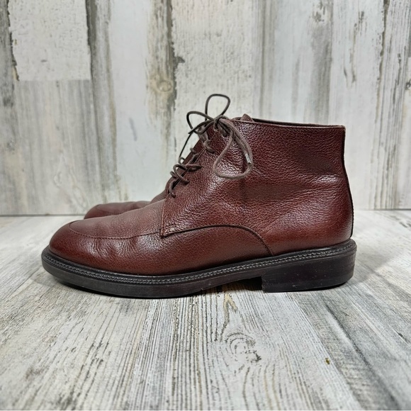 Eddie Bauer Shoes - Eddie Bauer Brown Leather Lace-Up Ankle Boots #1330